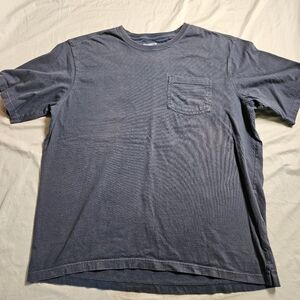 Duluth Trading Co.  XL Relaxed Fit Longtail T-Shirt Blue Navy Pocket Heavy Duty
